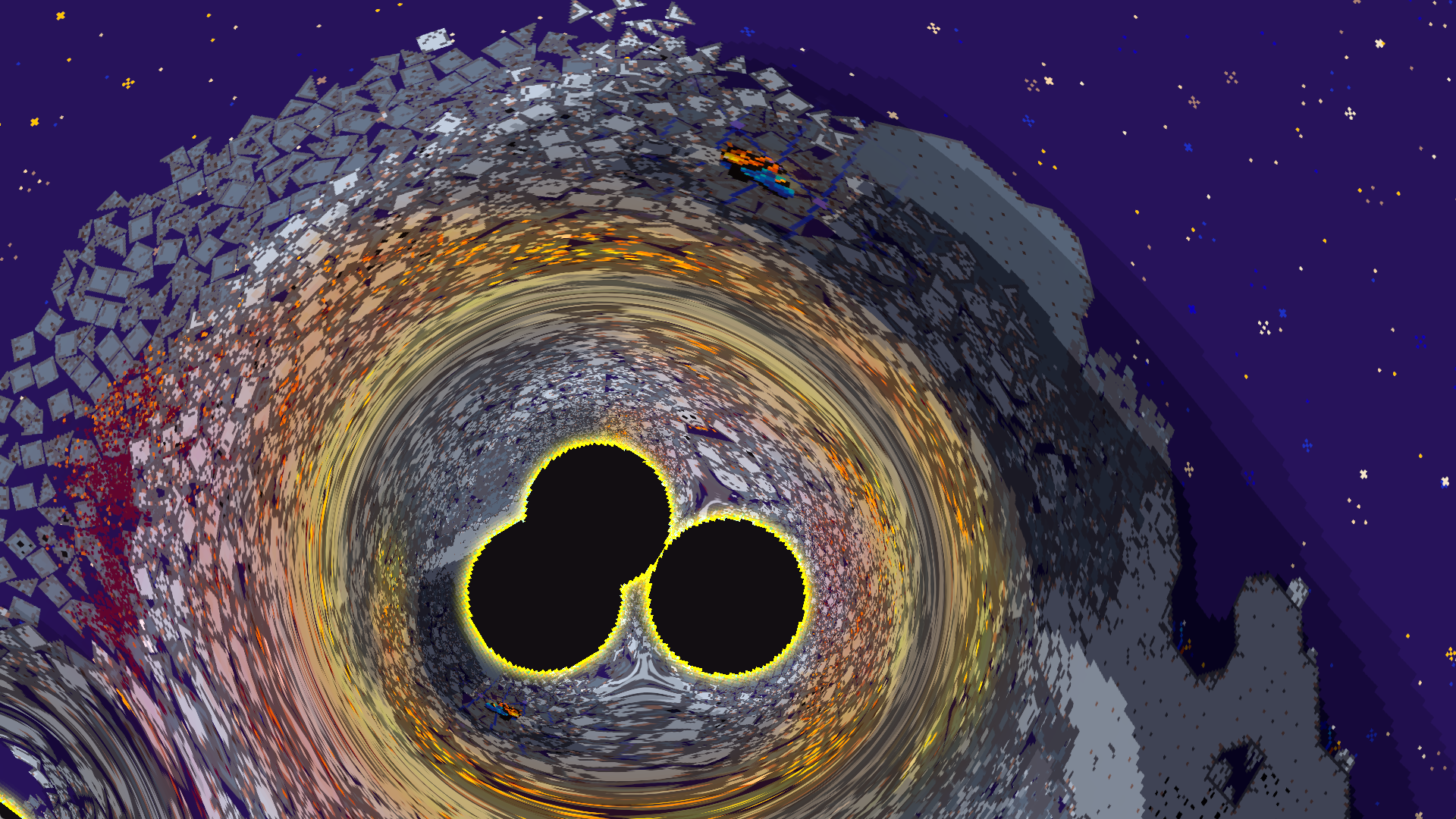 Massive black holes are unleashed.