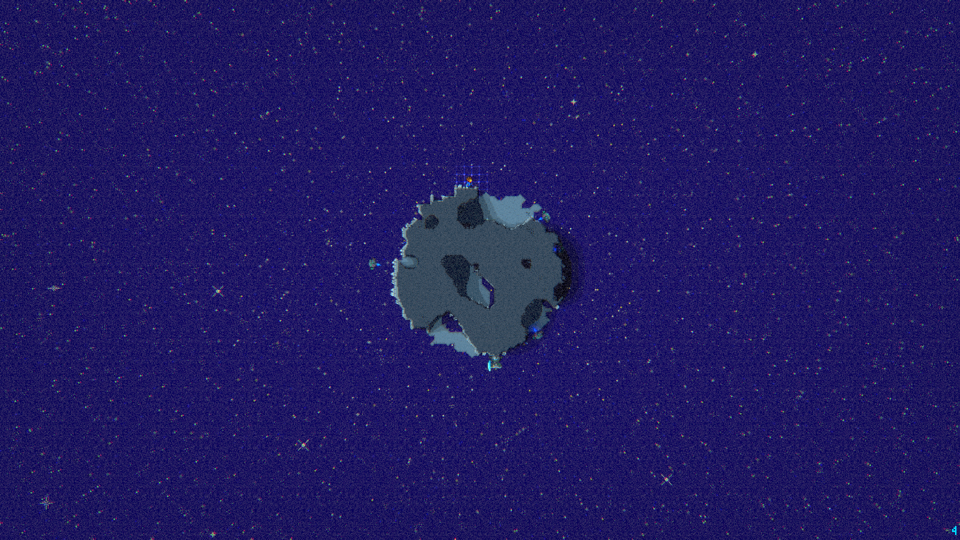Kugelblitz on a small asteroid